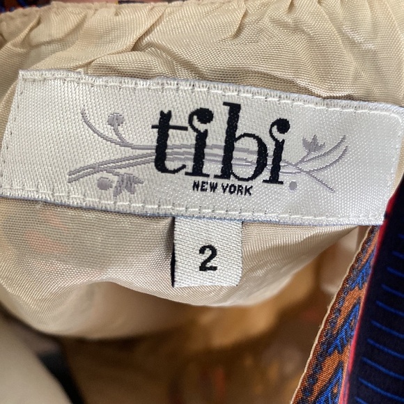 Tibi multicolored sleeveless silk blouse. - Picture 2 of 2